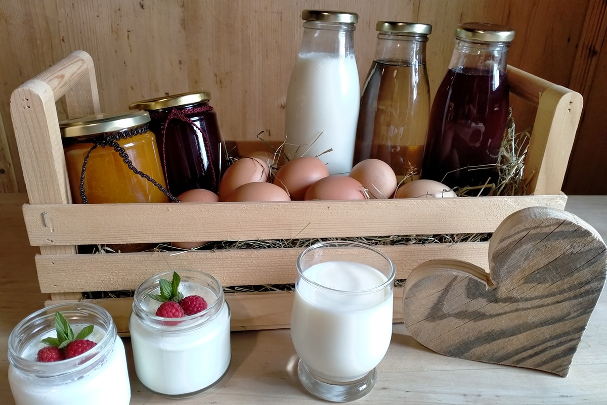 Local homemade products - our products straigt from the farm Kienzlhof