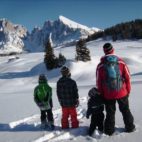 Winter vacation at the Alpe di Siusi